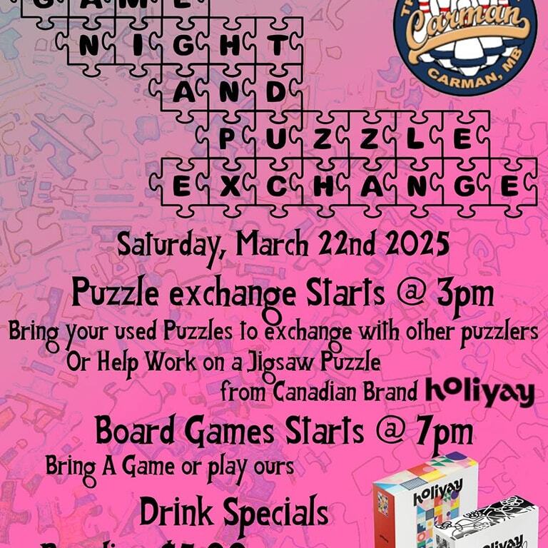 Game night and Puzzle Exchange - Mar 22 2025